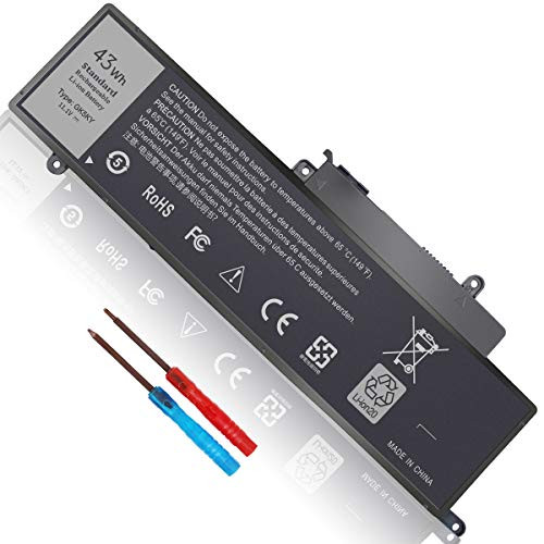 43Wh GK5KY Battery for Dell Inspiron 11 3000 Series 3147 3148 3152 3153 3157 13 7347 7348 7352 7353 7359 15 7558 7568 P20T P57G P55F 11-3147 11-3148 11-3152 11-3153 11-3157 2-in-1 92NCT 4K8YH 451-BBKK