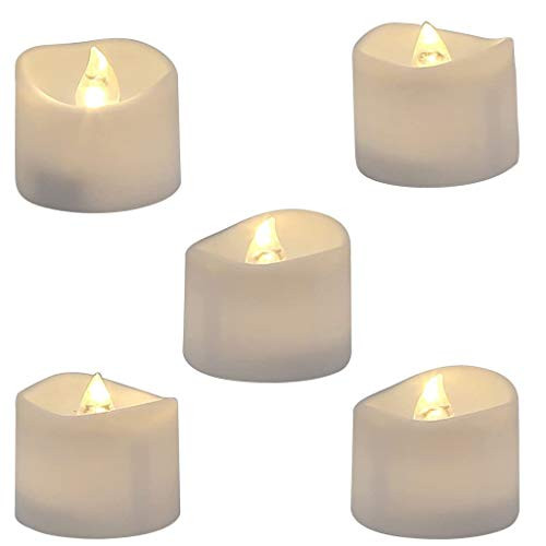 Flameless Votive Candles Flameless Flickering Electric Fake Candle Pack of 5 Battery Operated LED Tea Lights in Warm White for Wedding Table Festival Celebration Christmas Decorations Flameless Votive Candles Flameless Flickering Electric Fake Candle Pack of 5 Battery Operated LED Tea Lights in Warm White for Wedding Table Festival Celebration Christmas Decorations