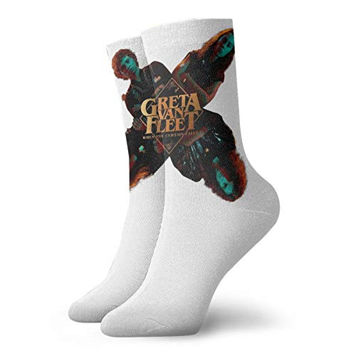 Greta Van Fleet Socks Men Novelty Non Slip 3d Printed Fun Graphic Athletic Socks Novelty Gifts