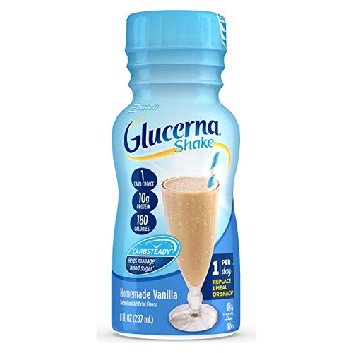 Glucerna  Diabetes Nutritional Shake  With 10g of Protein  To Help Manage Blood Sugar  Homemade Vanilla  8 fl oz  24 Count