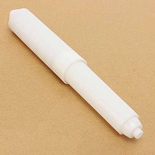 1pc Paper Roll Holder Roller Spindle Spring Loaded Insert Toilet Replacement-White-