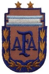 Argentina AFA with Gold Leaf Soccer Logo Iron on Patch Crest Badge 2.75 X 2 Inch New