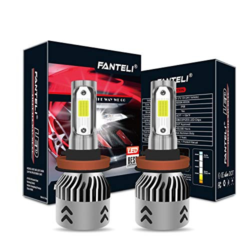 FANTELI H11-H8 H9- LED Headlight Bulbs All-in-One Conversion High Beam Low Beam Fog Lights Kit - 72W 8000LM 6000K Xenon HID Cool White Lamp Replacements - 5 Years Warranty FANTELI H11-H8 H9- LED Headlight Bulbs All-in-One Conversion High Beam Low Beam Fog Lights Kit - 72W 8000LM 6000K Xenon HID Cool White Lamp Replacements - 5 Years Warranty