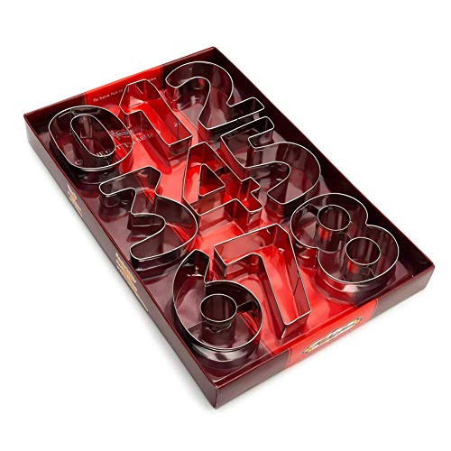 Cookie Cutter, Numbers Cookie Cutter Set, Letters Numbers Cookie Cutter Set Jelly Fondant Cutter Set Large Number Cutter