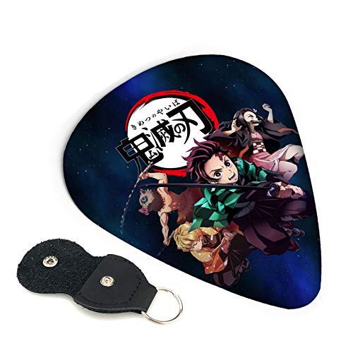 Kimetsu No Yaiba Demon Slayer Guitar Picks Classic Medium Picks Perfect Gift For Guitar  and  Lover Acoustic Guitar Mandolin And Bass Guitars -Abs 6 Pack 3 Specifications- 0.46mm