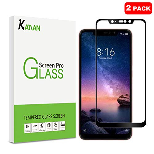 -2 Pack- Xiaomi Redmi Note 6 Pro Screen Protector KATIAN HD Full Coverage Protector-Anti-Scratch- -No-Bubble- 9H Tempered Glass Screen Film Xiaomi Redmi Note 6 Pro -Black- -2 Pack- Xiaomi Redmi Note 6 Pro Screen Protector KATIAN HD Full Coverage Protector-Anti-Scratch- -No-Bubble- 9H Tempered Glass Screen Film Xiaomi Redmi Note 6 Pro -Black-
