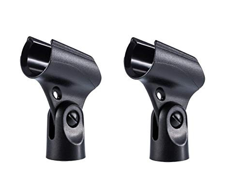 Bolymic 2 Pcs Mic Clip Clamp Holder Fit for shure SM57 SM58 SM86 Beta87 Vocal Microphone