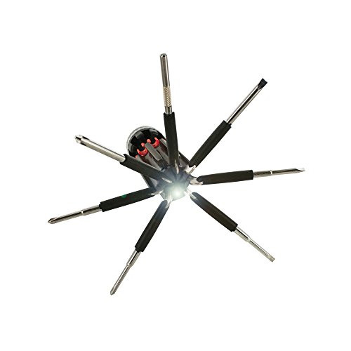 8-in-1 Portable Multi-Screwdriver With LED Flashlight Tool