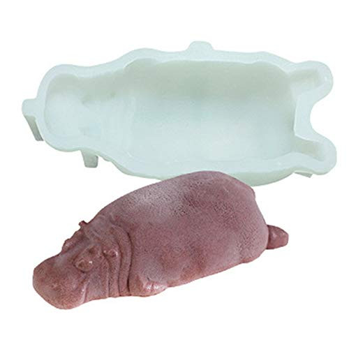 Animal Silicone Mousse Mold Dog Bear Rabbit Hippo Seal Cake Dessert Fondant Mould Chocolates Pastry Pan Bakeware Soap Candle Making Plaster Mold Candy Cake Resin Molds 3D Cake Baking Decoration Tool
