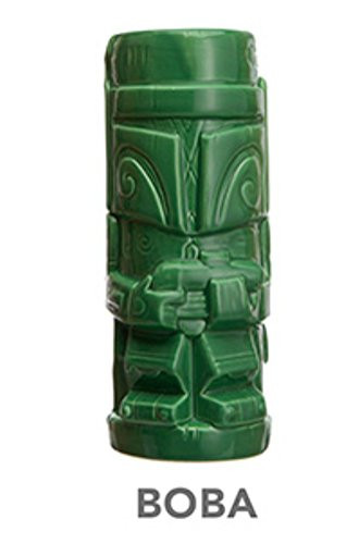 ThinkGeek Geeki Tikis Boba Fett 14-Ounce Ceramic Drinking Mug - Officially-Licensed Star Wars Merchandise