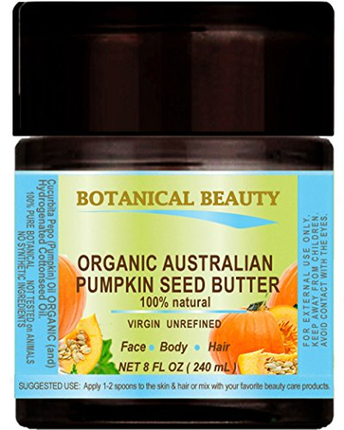 ORGANIC PUMPKIN SEED OIL BUTTER Australian. 100 percent Natural VIRGIN UNREFINED RAW For Skin Hair Lip and Nail Care. 8 Fl.oz.- 240 ml ORGANIC PUMPKIN SEED OIL BUTTER Australian. 100 percent Natural VIRGIN UNREFINED RAW For Skin Hair Lip and Nail Care. 8 Fl.oz.- 240 ml