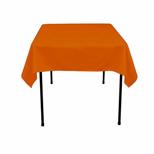 KS LINENS Polyester Square Tablecloth 45 inchx45 inch -Burnt Orange-