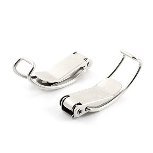 uxcell 6mm Spring Loaded Straight Loop Cabinet Draw Toggle Latch  2-Piece