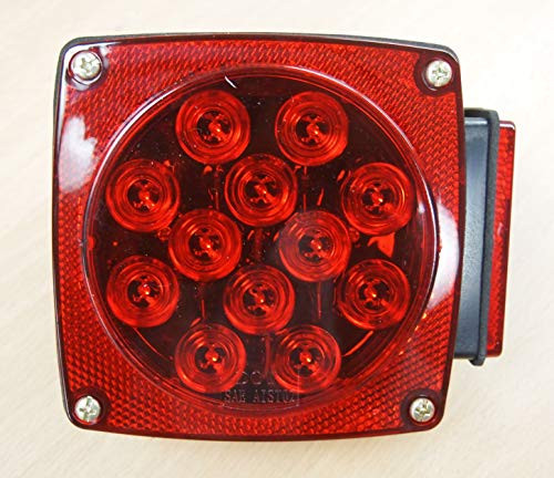 EAGLEKING 12V LED Submersible Trailer Tail Light Replacement Right Curb Side DOT