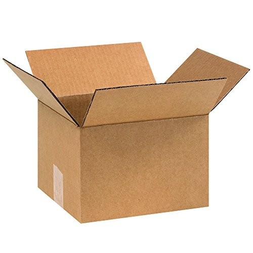 BOX USA B986 Corrugated Boxes, 9"L x 8"W x 6"H, Kraft (Pack of 25)