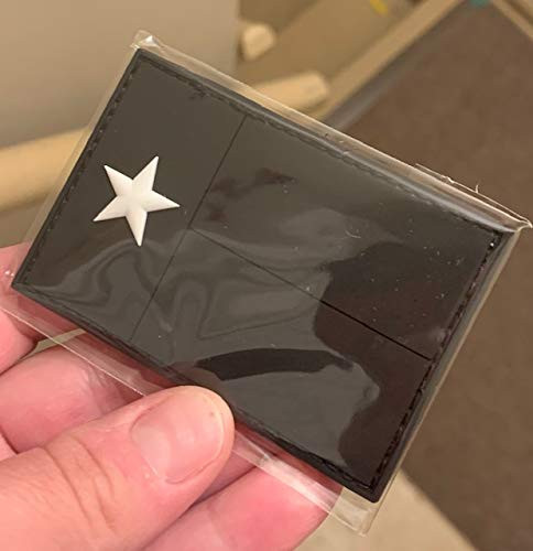 American Sheepdog Texas State Flag PVC Patch - Glow Edition