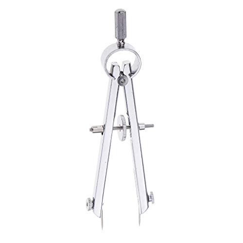 Baosity Professional Spring Divider Protractor Leathers DIY Tool Adjustable Craft Edge Creaser Rotating Wing Divider Leathercraft Tool