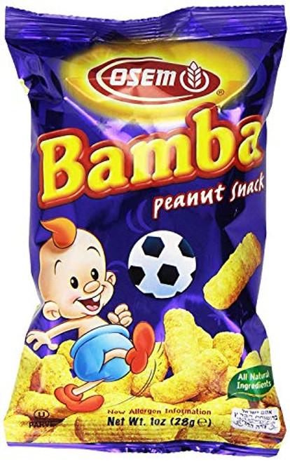 Bamba Peanut Butter Snacks All Natural Peanut Butter Corn Puff Snack -Pack of 8 1oz Bags- Bamba Peanut Butter Snacks All Natural Peanut Butter Corn Puff Snack -Pack of 8 1oz Bags-