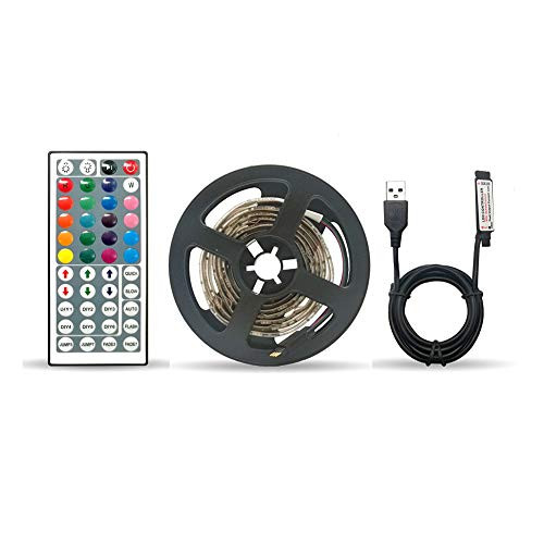 LMINGW LED Strip Lights 5V USB SMD 5050 LED RGB Strip Light Color Change Flexible Lamp Tape -3m- LMINGW LED Strip Lights 5V USB SMD 5050 LED RGB Strip Light Color Change Flexible Lamp Tape -3m-