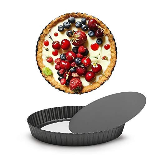 Tart Pans 8 Inch Beasea 2pcs Pie Pans Removable Bottom Non Stick Mini Tart Pans Loose Bottom Fluted Tart Pan Round Quiche Pan for Oven Baking Tart Pans 8 Inch Beasea 2pcs Pie Pans Removable Bottom Non Stick Mini Tart Pans Loose Bottom Fluted Tart Pan Round Quiche Pan for Oven Baking