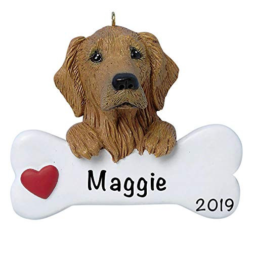 Dog Christmas Tree Ornaments 2021  Personalized Dog Ornaments for Christmas Tree  Polyresin Golden Retriever Dog Christmas Ornaments  Golden Retriever Dog Ornament  Golden Retriever Gifts