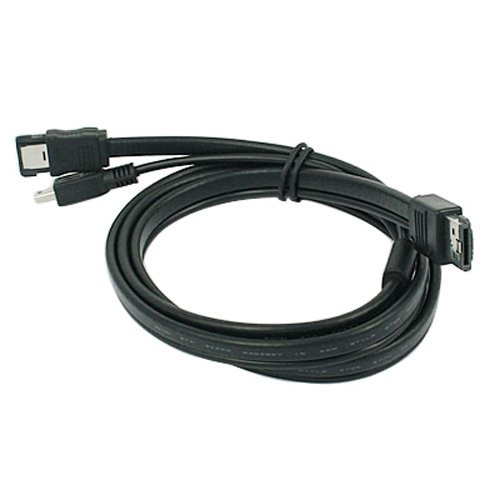 eSATA Plus USB Combined Cable to an eSATA Male and USB Mini Type Male