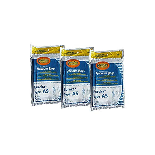 EnviroCare Replacement Micro Filtration Vacuum Bags for Eureka AS Uprights 3 Bags per Bag -9 Bags-