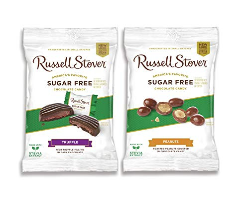 Sugar Free Russel Stover Variety 2 Pack - Chocolate Truffles and Chocolate Covered Peanuts Sugar Free Russel Stover Variety 2 Pack - Chocolate Truffles and Chocolate Covered Peanuts
