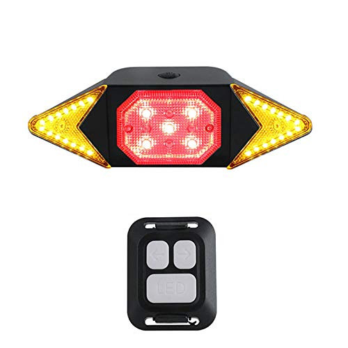 Bike Tail Light with Turn Signals Waterproof LED Rechargeable Cycling Back Light with Wireless Remote Control Ultra Bright Safety Warning Bike Brake Rear Lights Suitable for Mountain Road Bicycle Bike Tail Light with Turn Signals Waterproof LED Rechargeable Cycling Back Light with Wireless Remote Control Ultra Bright Safety Warning Bike Brake Rear Lights Suitable for Mountain Road Bicycle
