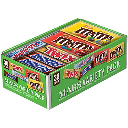SNICKERS M and M S 3 MUSKETEERS and TWIX Full Size Chocolate Candy Bars Variety Mix 53.68-Ounce 30-Count Box SNICKERS M and M S 3 MUSKETEERS and TWIX Full Size Chocolate Candy Bars Variety Mix 53.68-Ounce 30-Count Box