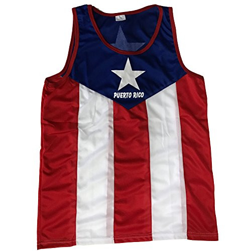 Tank Top Puerto Rico Flag -Large - XLarge-
