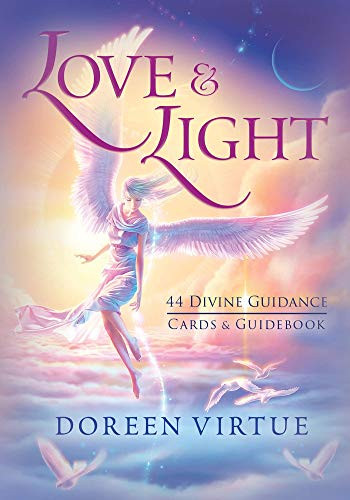 YYBarbAnn Love  and  Light  44 Divine Guidance Cards and Guidebook Cards ? Oracle Card?Game Cards for Emotional Communication Between Family and Friends -Pink-