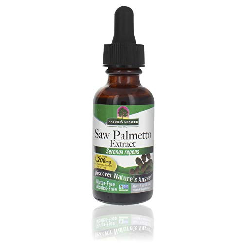 Nature s Answer Alcohol-Free Saw Palmetto Berry Extract  1-Fluid Ounce - Prostate Support - Natural Urinary Health - Promotes Hair Growth