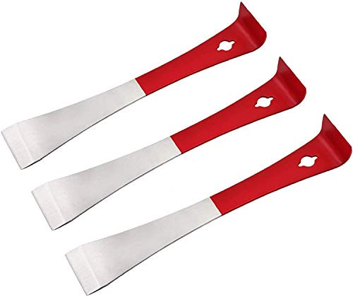 3PCS Stainless Steel Hive Scraper Tools Beekeeping Equipment Bee Hive Hand Tool Beekeeper Tool Bee Hive Tool Frame Grip Holder Gripper