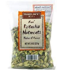 Trader Joe s RAW Pistachio Nutmeats Halves  and  Pieces 8 oz -Pack of 2-