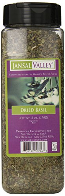 Jansal Valley Dried Basil 6 Ounce Jansal Valley Dried Basil 6 Ounce