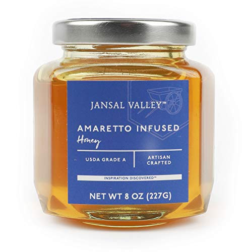 Jansal Valley Amaretto Infused Honey  8 Ounce