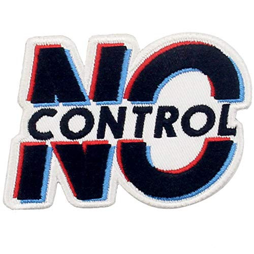 No Control Patch Embroidered Biker Applique Iron On Sew On Emblem No Control Patch Embroidered Biker Applique Iron On Sew On Emblem