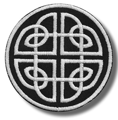 Celtic Knot Variation 2 - Embroidered Patch  8 X 8 cm