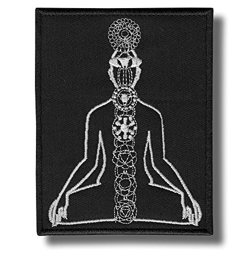 Chakras System - Embroidered Patch  10 X 8 cm