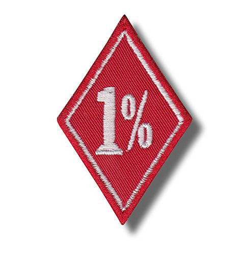 1 Percent - Embroidered Patch 4 x 6 cm