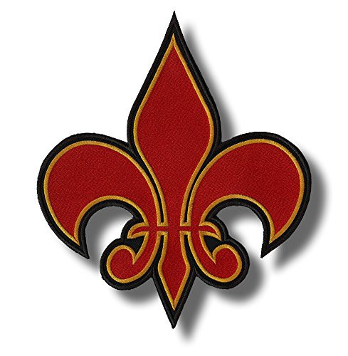 Fleur de lis - Embroidered Patch 12 x 14 cm