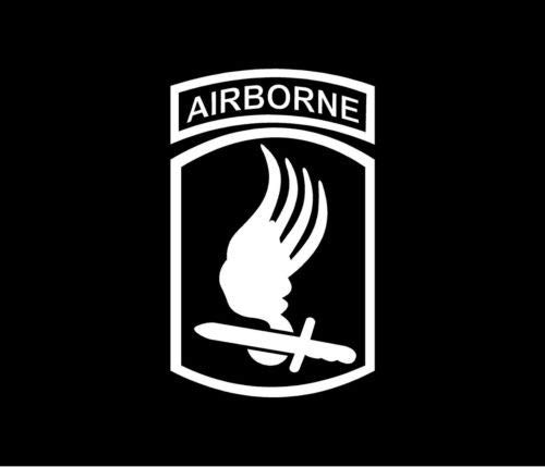 173rd Airborne Brigade Patch Vinyl Decal Car Window Bumper Sticker Infantry  5 INCH Dye Cut Decal Sticker for Bumpers Windows Cars Laptops ETC