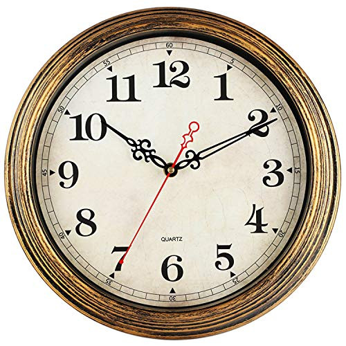KECYET Wall Clock 12 Inch Vintage Style Wall Clocks Battery Operated Silent Non Ticking Decorative for Living Room Kitchen Office Home Farmhouse KECYET Wall Clock 12 Inch Vintage Style Wall Clocks Battery Operated Silent Non Ticking Decorative for Living Room Kitchen Office Home Farmhouse