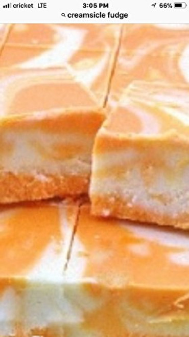 Creamsicle Orange and Cream Swirl Fudge smooth creamy 1 pound Creamsicle Orange and Cream Swirl Fudge smooth creamy 1 pound