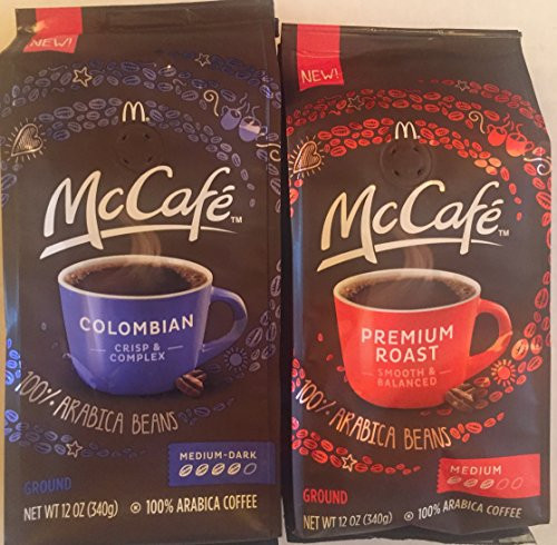 McCafe Ground Coffee Variety 2 Pack-2 Flavors -1- Premuim Roast -2- Colombian 12 Oz Bags McCafe Ground Coffee Variety 2 Pack-2 Flavors -1- Premuim Roast -2- Colombian 12 Oz Bags