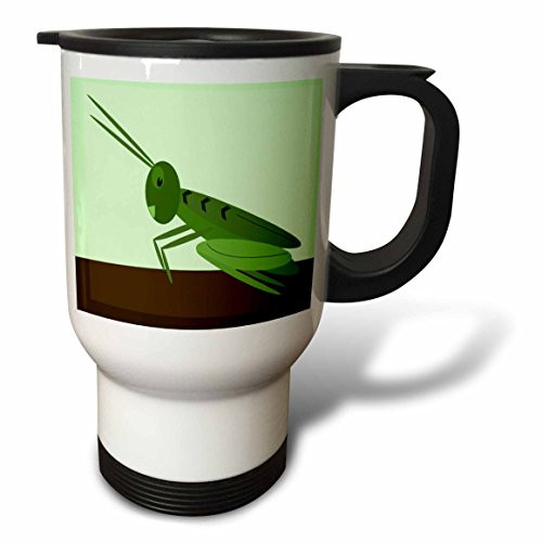 3dRose Old Painting of Giraffes Stainless Steel Travel Mug, 14-Ounce