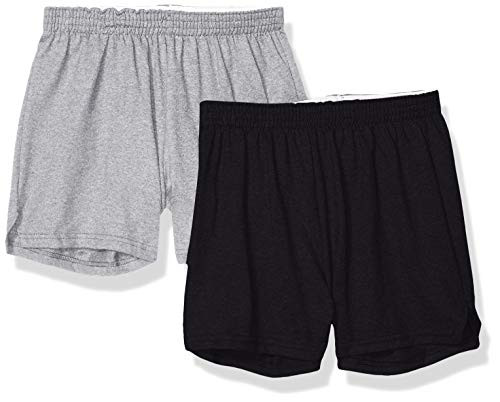 Soffe womens Authentic Cheer Yoga Shorts  Oxford Black -2-pack-  Small US