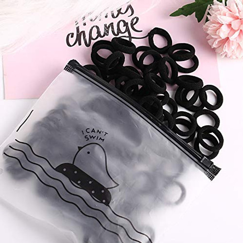 Hair Ties Thick Seamless Cotton Hair Bands Rubber Band Rings Ropes Gum Springs Ponytail Holders Elastic Hair Band. Hairdressing. moñera Cola de pelo liga de pelo -Black- Hair Ties Thick Seamless Cotton Hair Bands Rubber Band Rings Ropes Gum Springs Ponytail Holders Elastic Hair Band. Hairdressing. moñera Cola de pelo liga de pelo -Black-