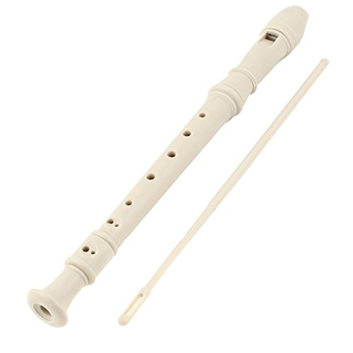 uxcell 8 Holes Woodnote Soprano Recorder Flute Baroque Musical Tool